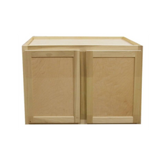 Kitchen Wall Cabinet | Unfinished Poplar | Shaker Style | 30x24x12 in.