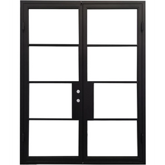 5/0x8/0 French Exterior Wrought Iron Prehung Door