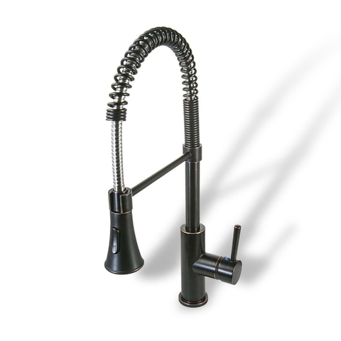 Ultra Euro Series Spring Kitchen Faucet - Oil Rubbed Bronze