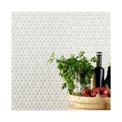 La Belle Purity Penny Ceramic Mosaic
