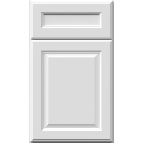 Fabuwood Value Premium Hallmark Frost  Raised Panel White Door Sample