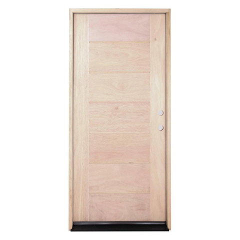 3/0x6/8 Exterior Mahogany Door Horizontal Line