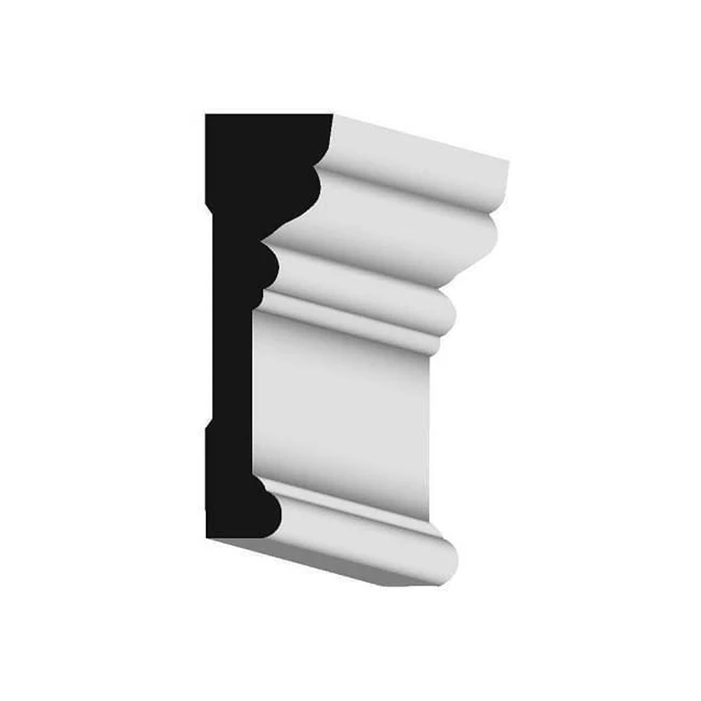 Woodgrain Millwork WM RB3 Primed MDF Casing 3 1/2 in. x 16 ft. – SBMTX