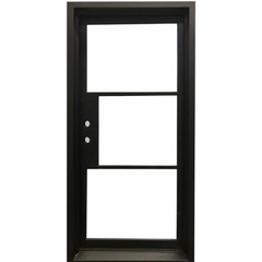 3/0x6/8 Single Exterior Wrought Iron Door