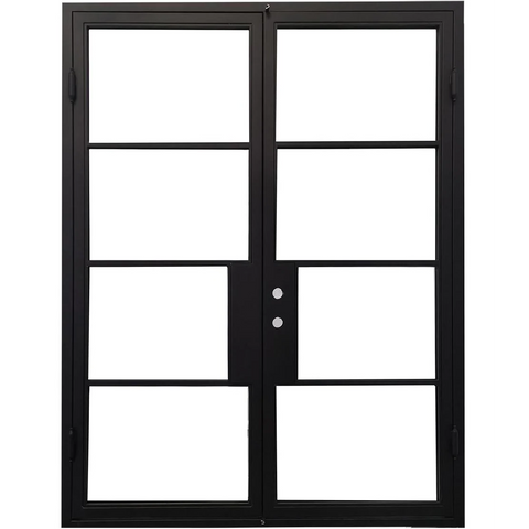 5/0x8/0 French Exterior Wrought Iron Prehung Door