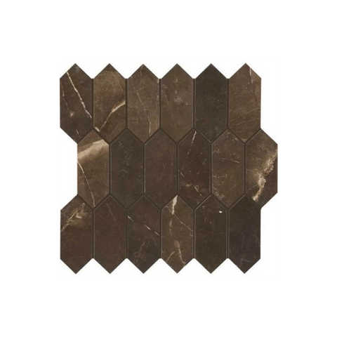 Daltile Marble Attache Hexagon Ceramic Mosaic Floor and Wall Tile