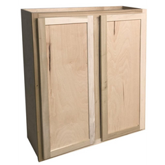 Kitchen Wall Cabinet | Unfinished Poplar | Shaker Style | 36x42x12 in.