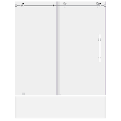 ULTRA-C 56-60 W x 62 H Sliding Bathtub Door in Chrome