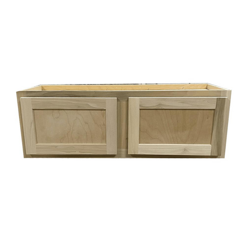 Kitchen Wall Cabinet | Unfinished Poplar | Shaker Style | 30x12x12 in.