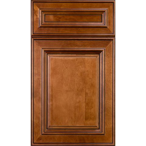 Cubitac Imperial Belmont Cafe Glaze Raised Panel Brown Door Sample