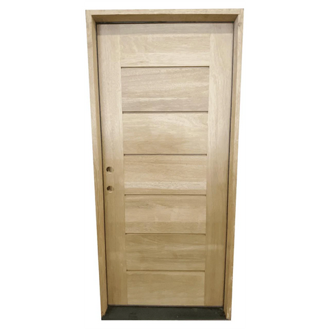 3/0x8/0 Horizontal Line Exterior Mahogany Door