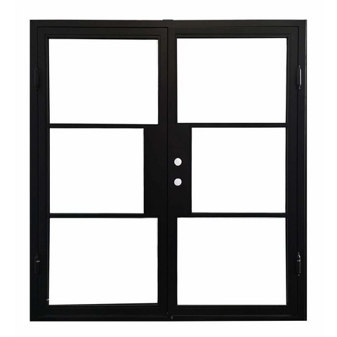 6/0x6/8 French Exterior Wrought Iron Prehung Door