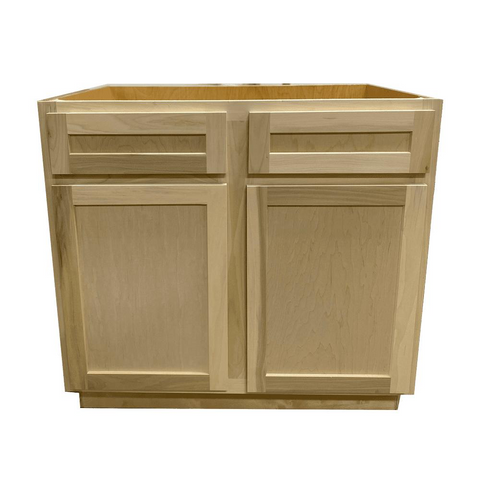 27 in. Sink Base Bathroom Vanity Cabinet in Unfinished Poplar | Shaker Style