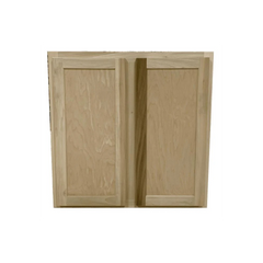 Kitchen Wall Cabinet | Unfinished Poplar | Shaker Style | 36x30x12 in.