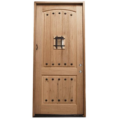 3/0x6/8 Speakeasy Mahogany Prehung Exterior Door