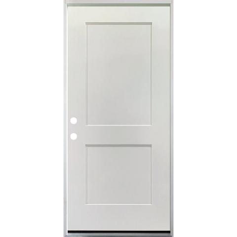 36 in. x 79 in. 2 Panel Primed 20 Min. Fire-Rated House-to-Garage Single Prehung Interior Door