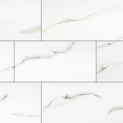 MS International Aria Bianco 24x48 Polished Rectified Porcelain Floor and Wall Tile | $3.50 sq. ft.