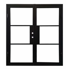 6/0x6/8 French Exterior Wrought Iron Prehung Door