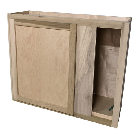 Kitchen Blind Wall Cabinet | Unfinished Poplar | Shaker Style | 36x30x12 in.