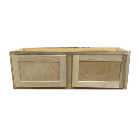 Kitchen Wall Cabinet | Unfinished Poplar | Shaker Style | 36x12x12 in