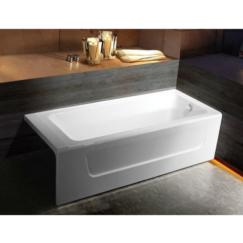 Aviva Acrylic Skirted Bathtub in White | 67"