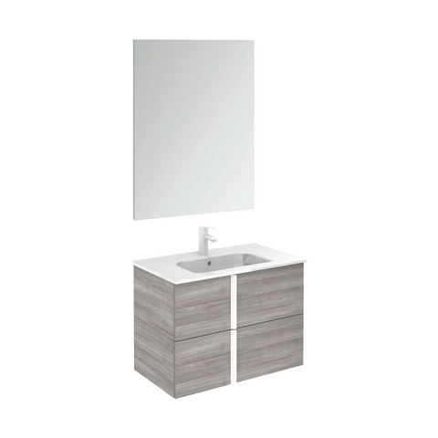 Onix+ by Royo Modern 32 in. Wall-Mount 2 Drawers Sandy Grey Vanity Cabinet