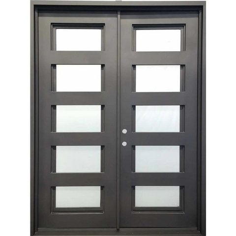 6/0x8/0 5 Lite Wrought Iron Exterior Door