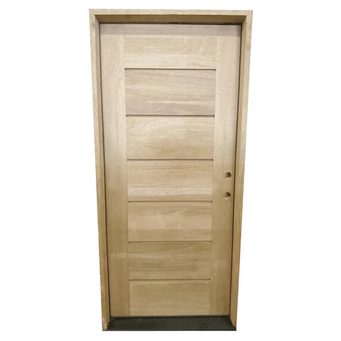 3/0x8/0 Horizontal Line Exterior Mahogany Door