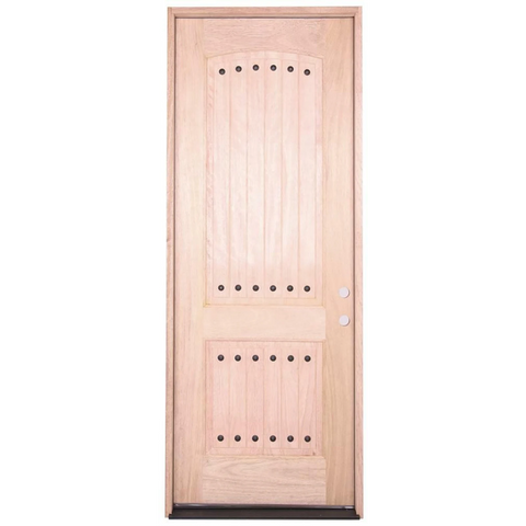 3/0x8/0 Clavos 2 Panel Exterior Mahogany Door