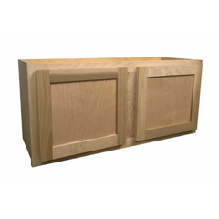 Kitchen Wall Cabinet | Unfinished Poplar | Shaker Style | 30x15x12 in.
