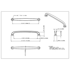Weser 160 mm Center-to-Center Bar Pull