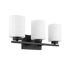3-Light White Glass Vanity - MB