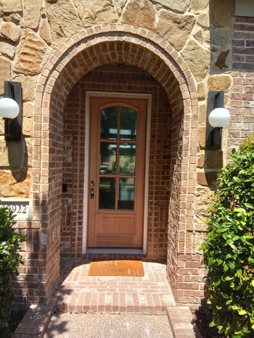 3/0x8/0 Exterior Mahogany Door | Arched 6 Lite