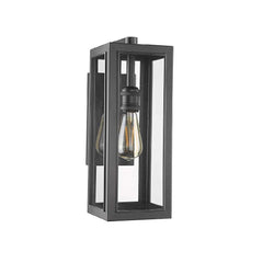 Jannu Medium Clear Glass Cube Coach Light - MB