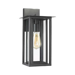Mare Medium Coach Light - Matte Black - Clear Glass