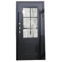 3/0 X 6/8 6 Lite Exterior Wrought Iron Door
