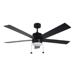 5-Blade 52" NK Modern Fan Silver/Walnut Blades Pull Chain 3K, 4K, 5K