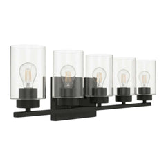 5-Light Clear Glass Vanity - MB