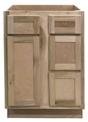 24 in Sink and Drawer Base Vanity Bathroom Cabinet in Unfinished Poplar or Shaker Style