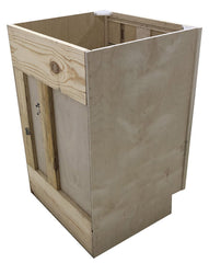 24 in Sink and Drawer Base Vanity Bathroom Cabinet in Unfinished Poplar or Shaker Style