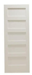 24 in x 80 in Shaker 5-Panel Solid Core Primed MDF Interior Door Slab