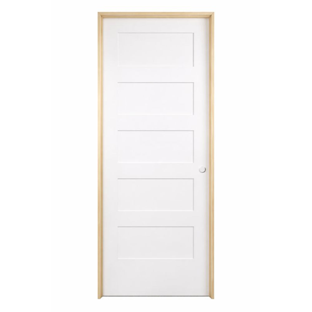 24inx80inShaker5-PanelSolidCorePrimedMDFPrehungInteriorDoor