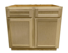 27 in Sink Base Bathroom Vanity Cabinet in Unfinished Poplar or Shaker Style