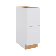 Modernform Cabinet Matte White 12" W X 34 1/2" H X 24" D  2 Drawer Base Cabinet
