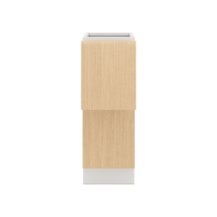 Modernform Cabinet Natural Oak 12" W X 34 1/2" H X 24" D  2 Drawer Base Cabinet