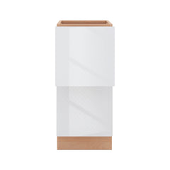 Modernform Cabinet Gloss White 15" W X 34 1/2" H X 24" D  2 Drawer Base Cabinet