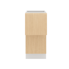 Modernform Cabinet Natural Oak 15" W X 34 1/2" H X 24" D  2 Drawer Base Cabinet