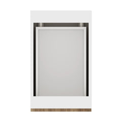Modernform Cabinet Walnut 15" W X 34 1/2" H X 24" D  2 Drawer Base Cabinet