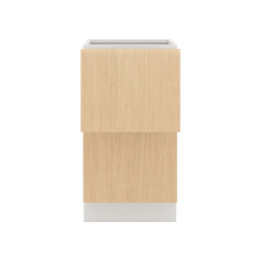 Modernform Cabinet Natural Oak 18" W X 34 1/2" H X 24" D  2 Drawer Base Cabinet