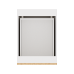 Modernform Cabinet Natural Oak 18" W X 34 1/2" H X 24" D  2 Drawer Base Cabinet